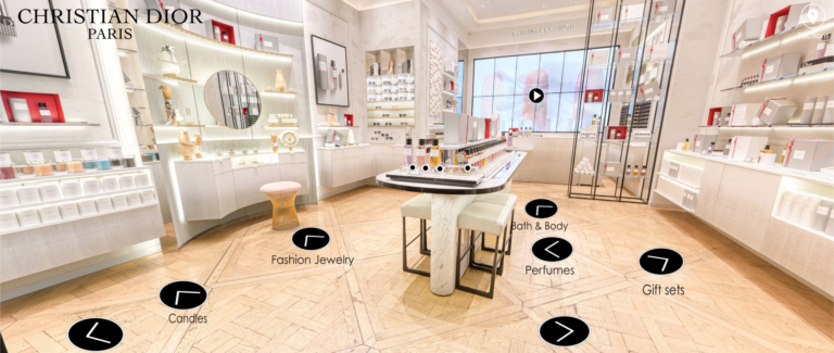 Visite virtuelle de la boutique Dior des Champs-Elysées