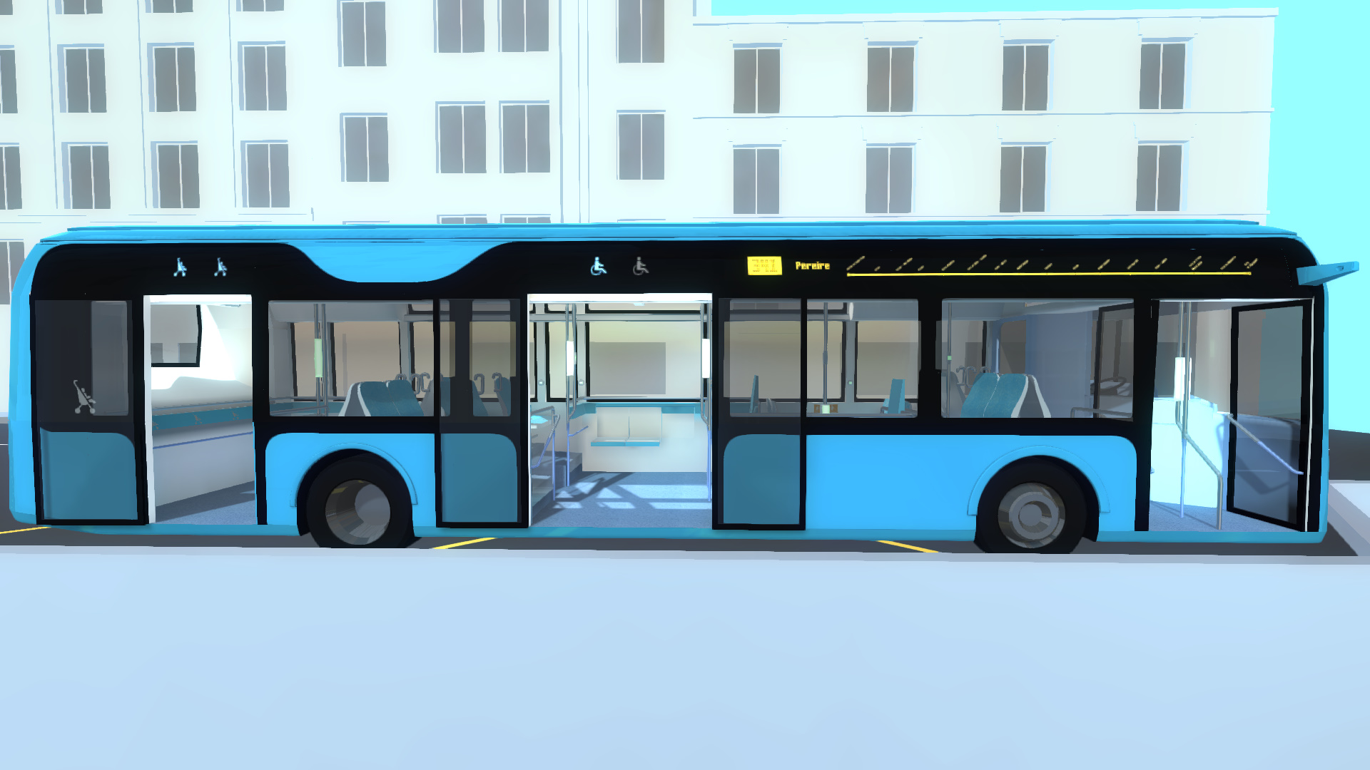 visite virtuelle en 3D du bus RATP (extérieur)