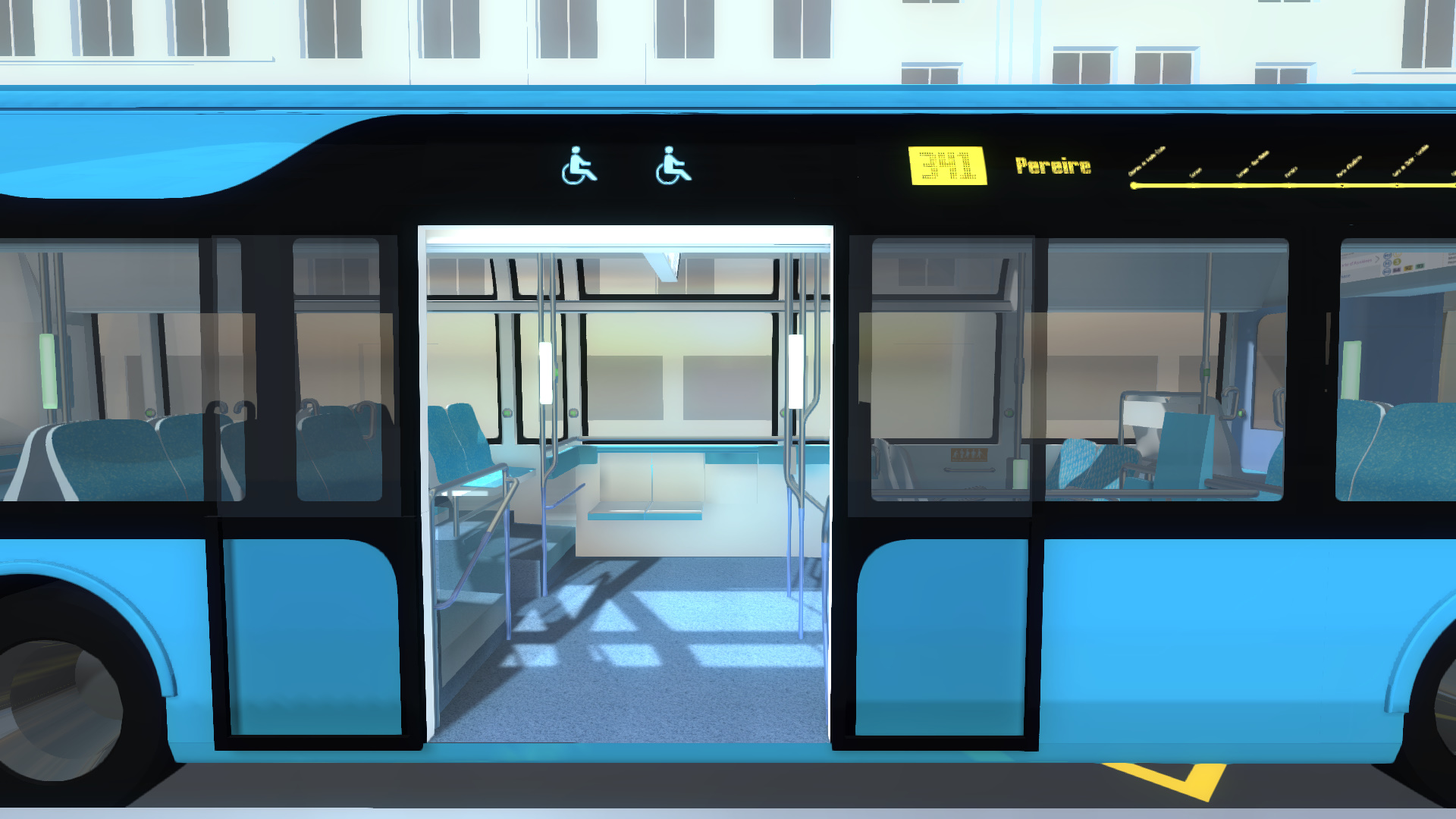 visite virtuelle en 3D du bus RATP ( porte extérieure)